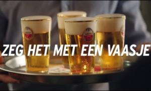 Amstel Zeg het eens met een vaasje